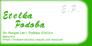 etelka podoba business card